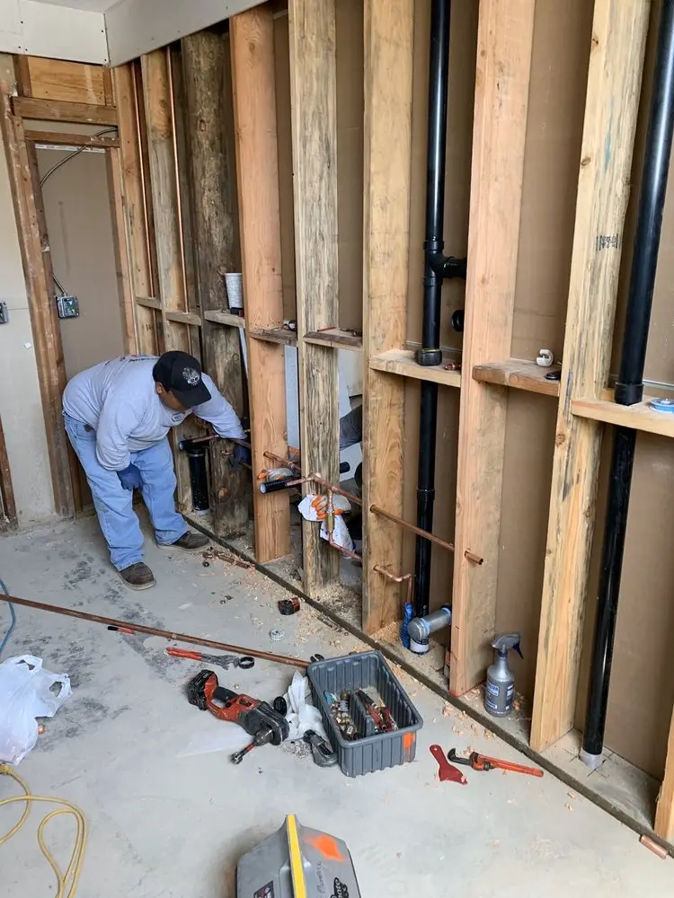 Commercial rough-in plumbing for Gas Line Repair in Springfield